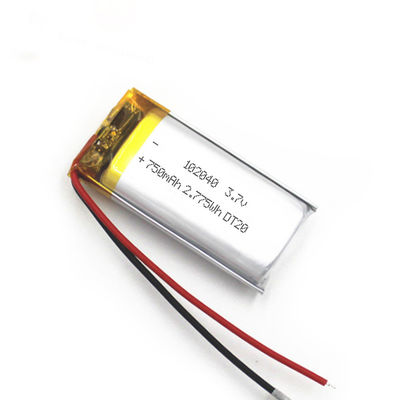 500 ครั้ง GPS Tracking Li Polymer Cell 750mah 102040 No Mercury