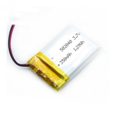 8.5g เครื่องใช้ในบ้าน Lipo Polymer Battery 502040 350mah
