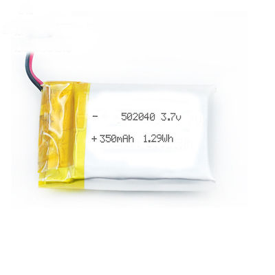 8.5g เครื่องใช้ในบ้าน Lipo Polymer Battery 502040 350mah