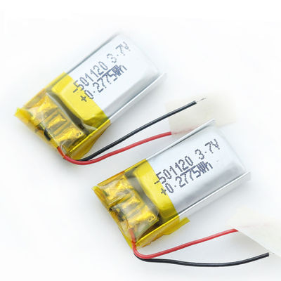 501120 80mah Ultra Thin Lipo Battery ปรับแต่งความจุสูง
