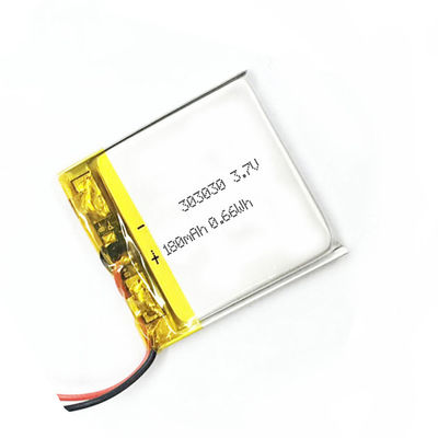 ROHS 180mah 303030 3.7 V Li Polymer Battery การปลดปล่อยตัวเองต่ำด้วย PCM